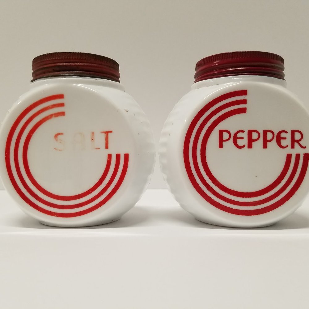 Fire King Milk Glass Salt & Pepper Shakers